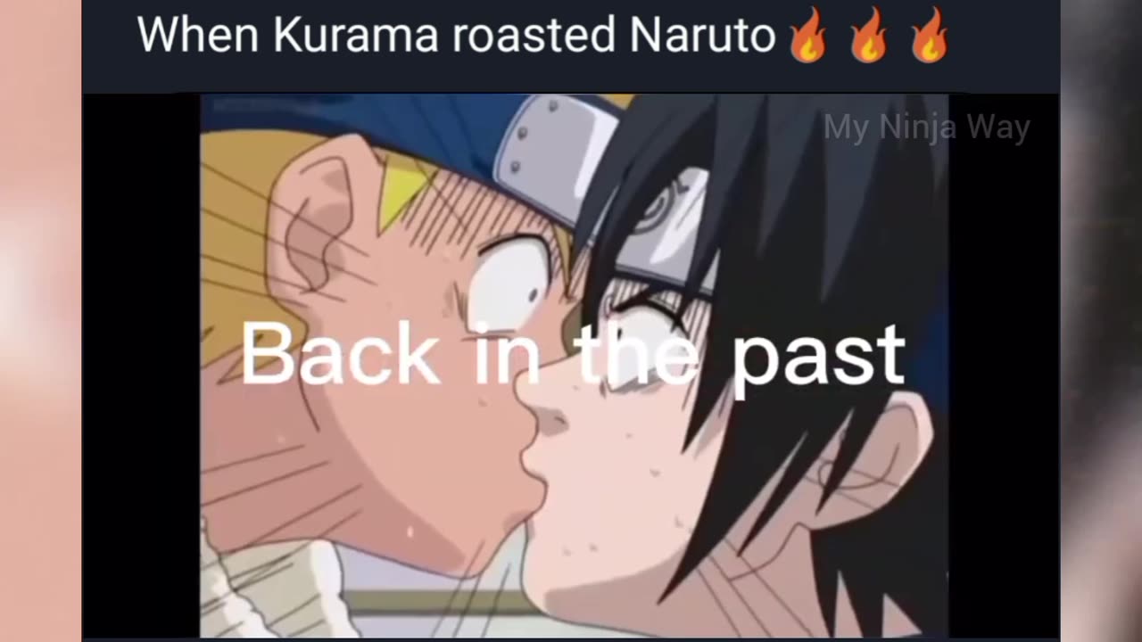 Kurama roasted Naruto 😅😂