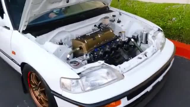 Listen to the sound of the engine starting