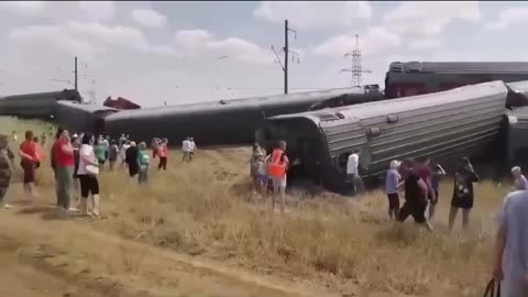 A passenger train derailed in the Volgograd Region. 2