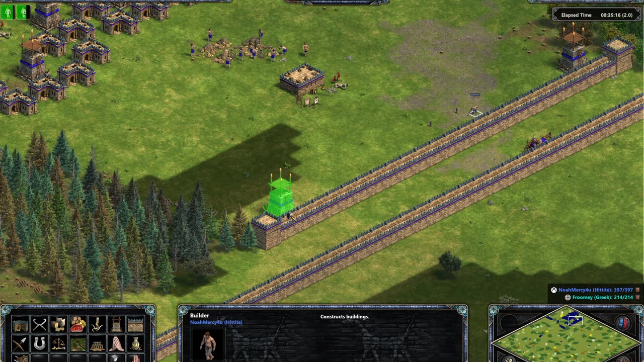 Age of Empires 1 DE. Hittite vs Greek