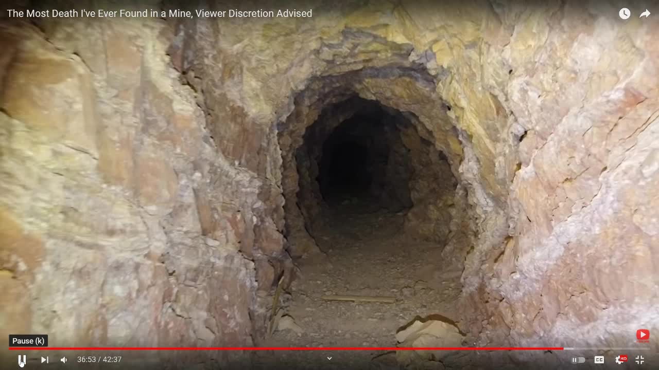 Mines/Caves are entrances and hallways to melted buildings