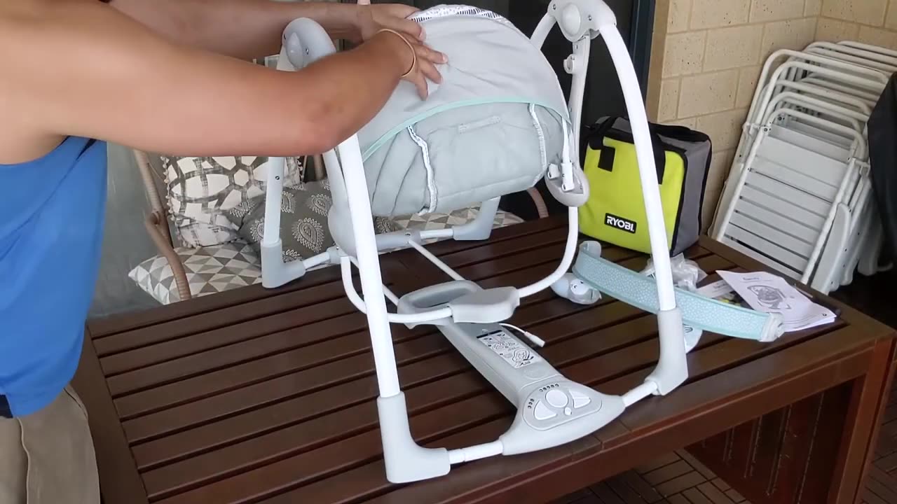 How to Assemble the Ingenuity Baby Swing - Power Adapt Portable Swing