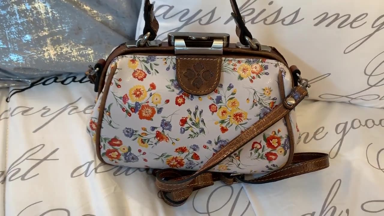 What's in my Patricia Nash Antica Mini Meadows Bag