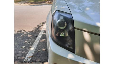 Neighbors Cadillac headlight restoration