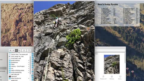 Bear's Hump's bolted climbing routes in Waterton Park