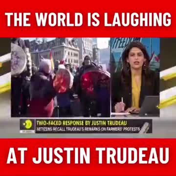 Trudeau is the laughing stock of the world.