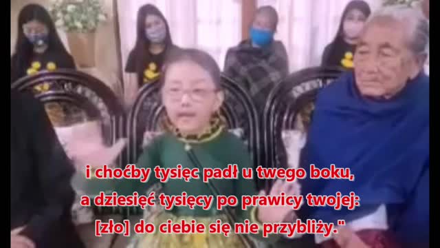 Azjatycka dziewczynka wypowiada słowa zachęty dla świata!