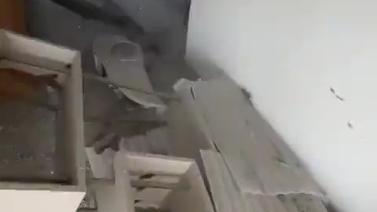 A home in Beersheba was hit by a rocket fired from Gaza a while ago.