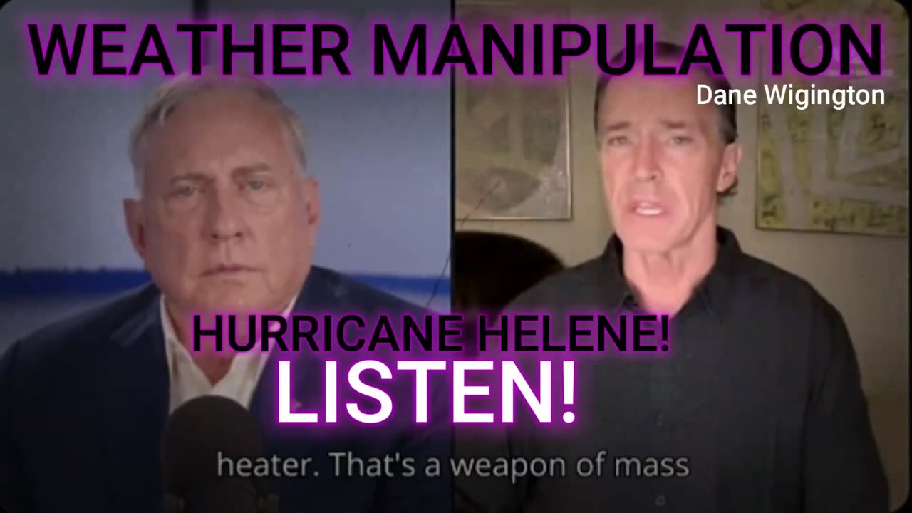 Were hurricanes Helene and Milton caused by weather manipulation?