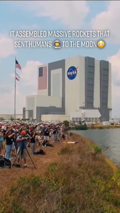 🚀NASA Vehicle Assembly Building VAB to be largest building in the world #nasa #nasaupdates #shorts