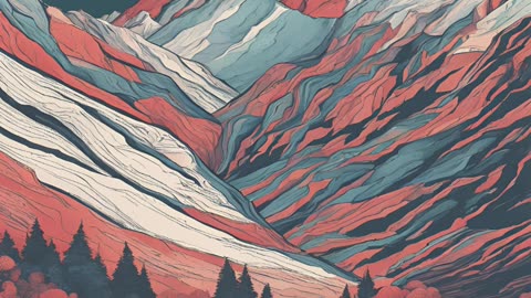 The AI prompt is: Mountainside (4 pics)