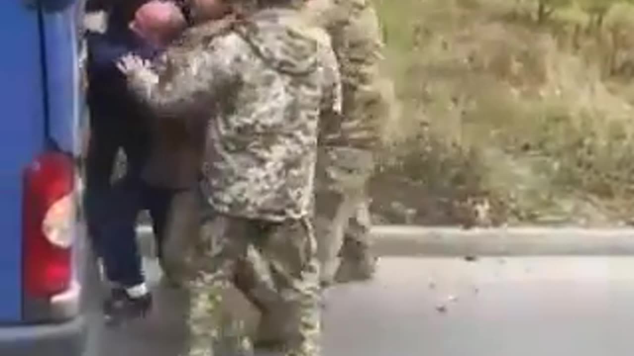Zelensky's Military Commisars Captured an Elderly Pensioner Who Needs a Cane to Walk