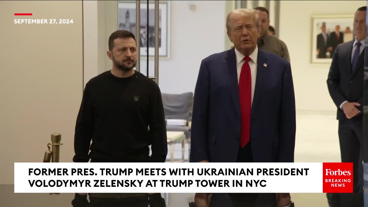 Trump & Zelensky Meet at Trump Tower, hold a short press briefing afterwards