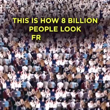 This is how 8 billion people look from space