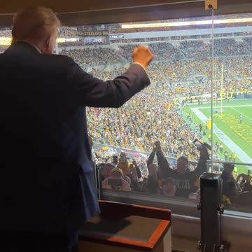 Thunderous Welcome at Pittsburgh Steelers Game.