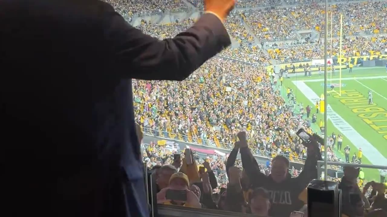 Thunderous Welcome at Pittsburgh Steelers Game.