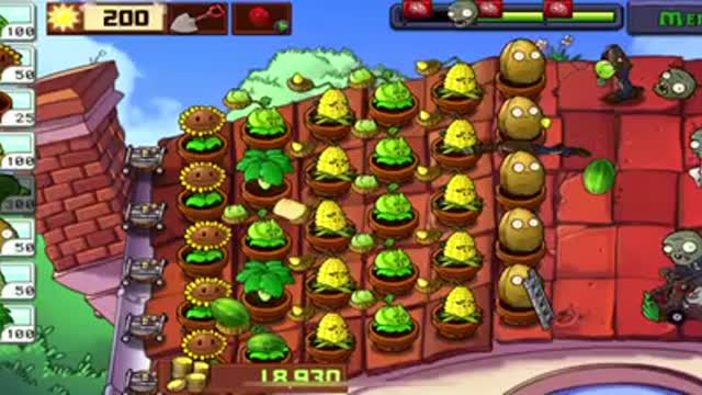 Plants vs Zombies - Roof 9