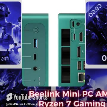 Beelink SER7 Mini PC, AMD Ryzen 7 7840HS(Up to 5.1GHz) 8C/16T, Mini Desktop Computer