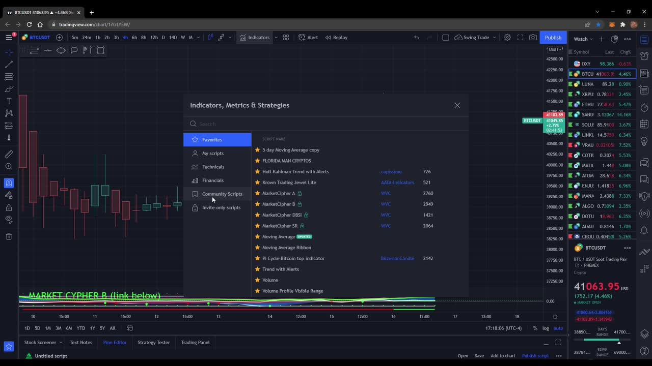 Setting up Trading View