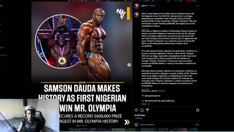 MR. MUSCLES! Samson Dauda Makes History As First Nigerian To Win Mr. Olympia