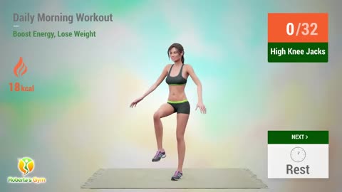 Daily morning workout boost energy & weight control