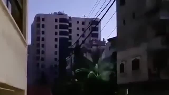 May 11, 2021 VIDEO Israeli bombs destroy a 12 story building in Gaza