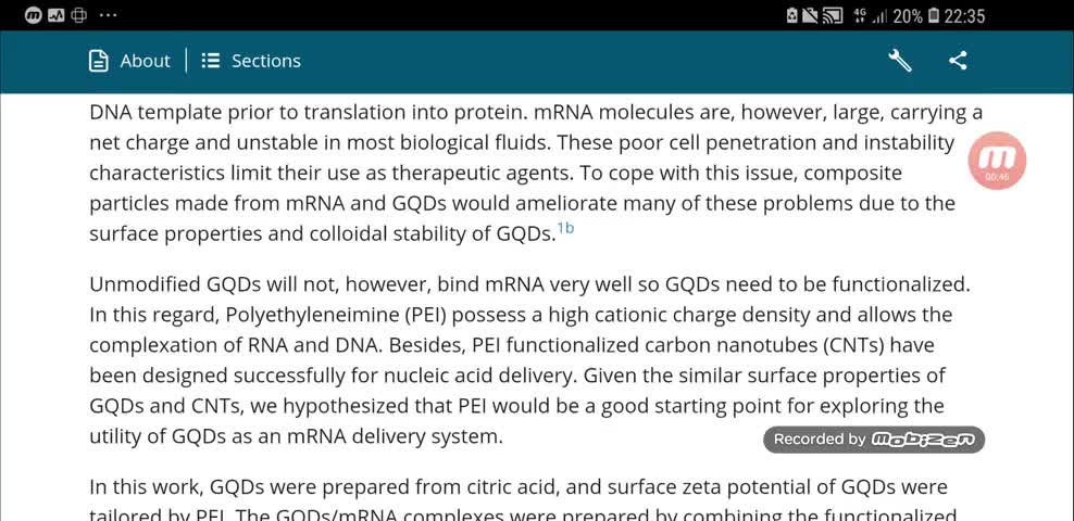 Graphene Quantum Dots As MRNA Delivery System & Cell Death [mirrored]