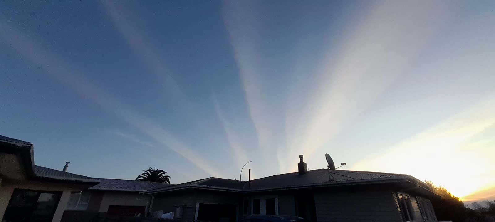 Nelson, New Zealand skys 5:30pm 14th August the days before the big flood.