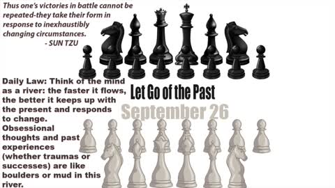 SEPTEMBER 26 Let Go of the Past