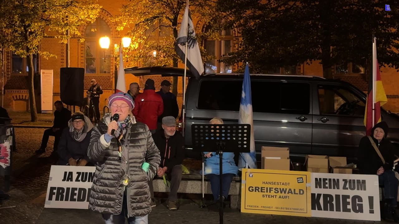 Greifswald - Christine mit ihrer Wortmeldung 07-10-2024