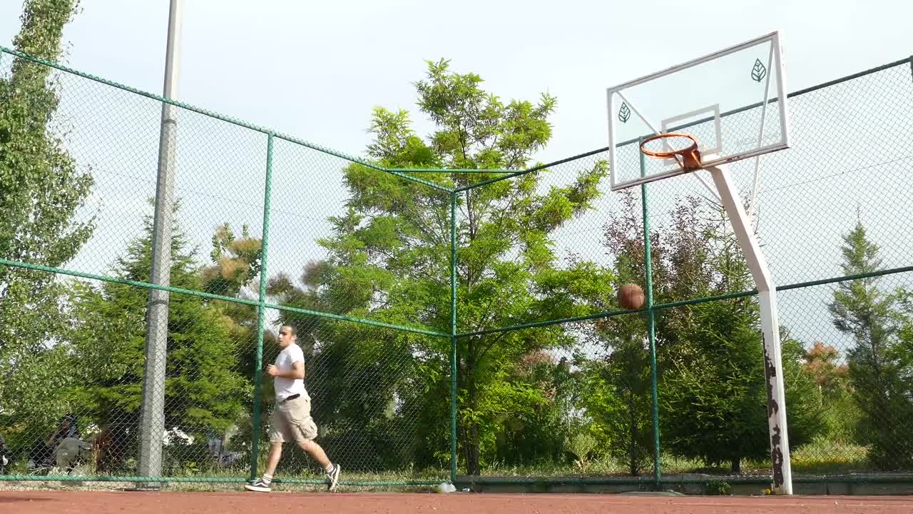 Video Of Man Playing Basketball