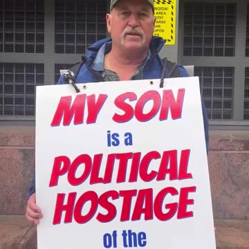 Bereaved J6 Parent Protests Outside DC Prison After 3 Years of His Son's Incarceration Without Trial