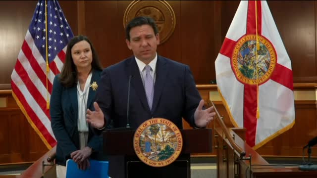 Gov. DeSantis announces that he is suing the Biden Administration over plane mask mandates