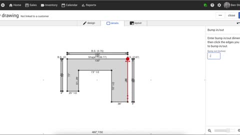 EasedEdge drawing: Backsplashes, bump outs and corner radius