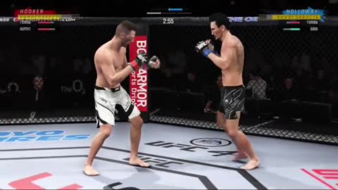 Knockout with a rare kick!Max Holloway SLOWMO | Replay in slow motion| UFC MMA NEWS GAMEYAASU