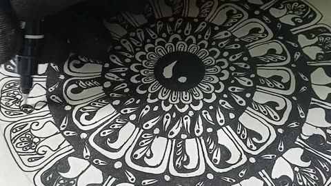 Creating Intricate Mandala Art: A Journey into Geometric Beauty।। mandala art। Easy mandala art.