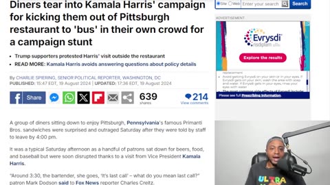 Trump Supporters BOO Kamala Harris After She KICKS THEM OUT Diner For STAGED Campaign Event