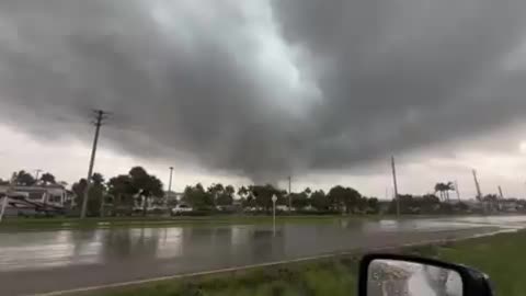 Damage reported after a tornado touched down in Wellington, Florida