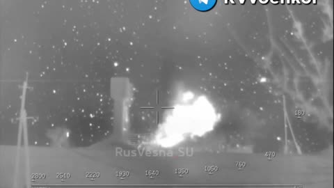 Russian ATGM Hits a Supposed Spotter