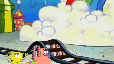 SpongeBob And Patrick Are Pretending To Be Imposters While SpongeBob And Patrick Go On A Scary Ride