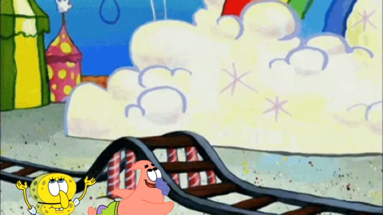 SpongeBob And Patrick Are Pretending To Be Imposters While SpongeBob And Patrick Go On A Scary Ride