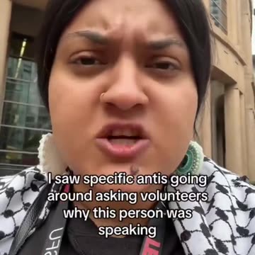 Far-left anti-Israel activist furious at Muslims who laughed at a speaker from Queers for Palestine