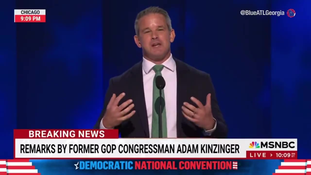 🚨Republican Rep Adam Kinzinger encouraging Republicans to vote for Kamala