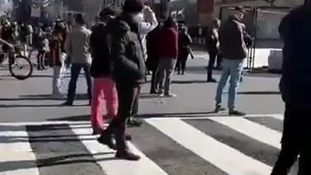 Bidens Angelobung auf der Straße