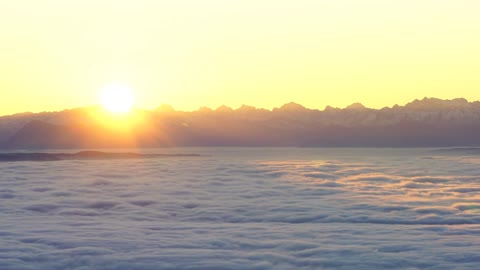 Sunrise on the mountains