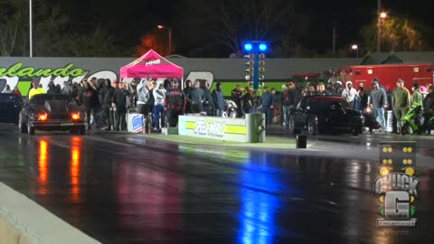 Big Crash at the Drag Strip