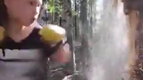 Don't mess with her, you'll be beaten