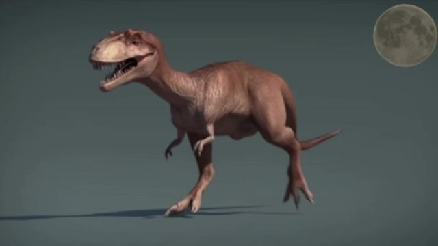 running dinosaur