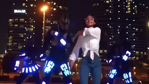 Girl Doing Shuffle Dance