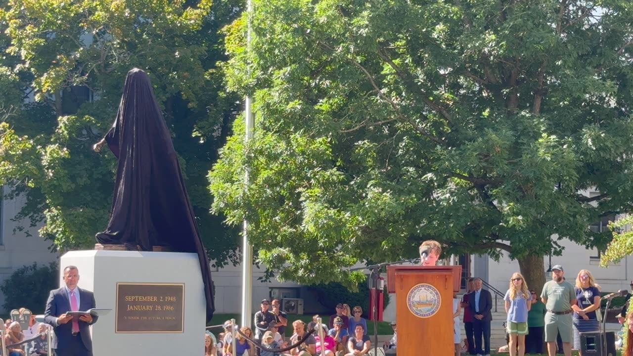 Christa McAuliffe New Hampshire Statue Unveiling Sept. 2, 2024